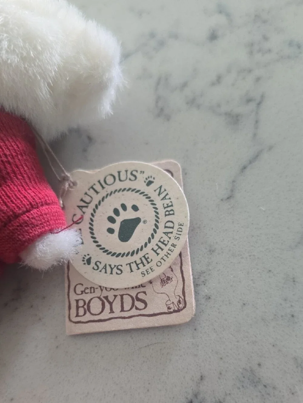 Boyds Bears Mini Plush Pair - Orange Pumpkin Sweater & Red Heart Sweater